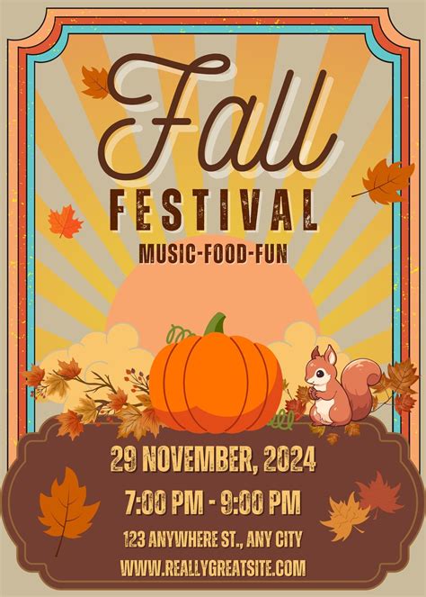 fall festival flier